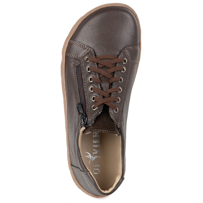 Dámská minimalistická barefoot kožená obuv model 1243/2 hnědá