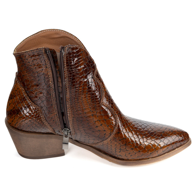 Olivier Monroe – damskie botki skórzane w stylu kowbojek