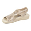 Dámské flexibilní sandály comfooty emma beige glossy