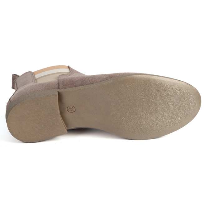 Olivier Grace – damskie botki zamszowe wsuwane, styl casual chic