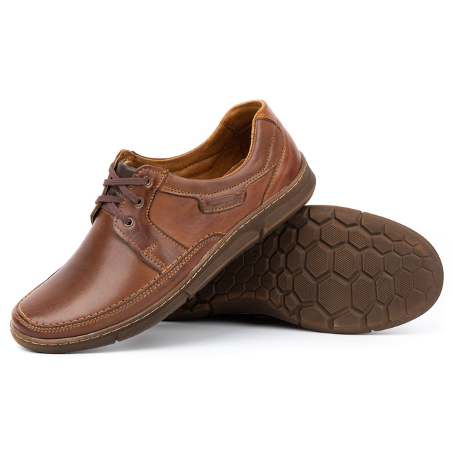 Pánské kožené šněrovací boty 60K AX brown