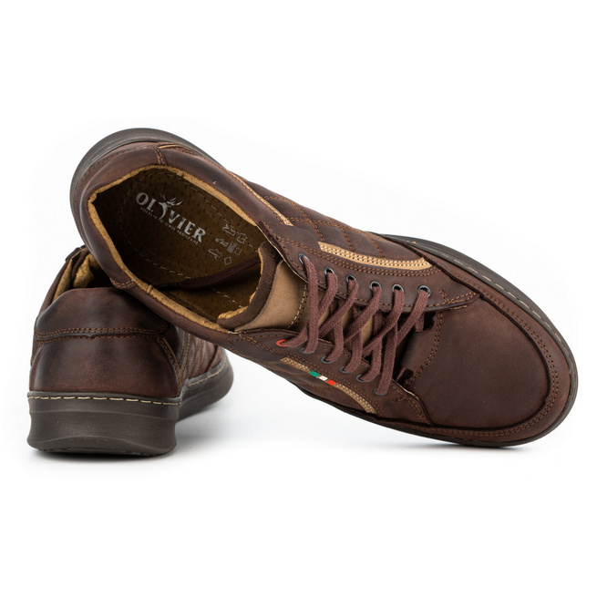 Pánská kožená obuv 297GT hnědá