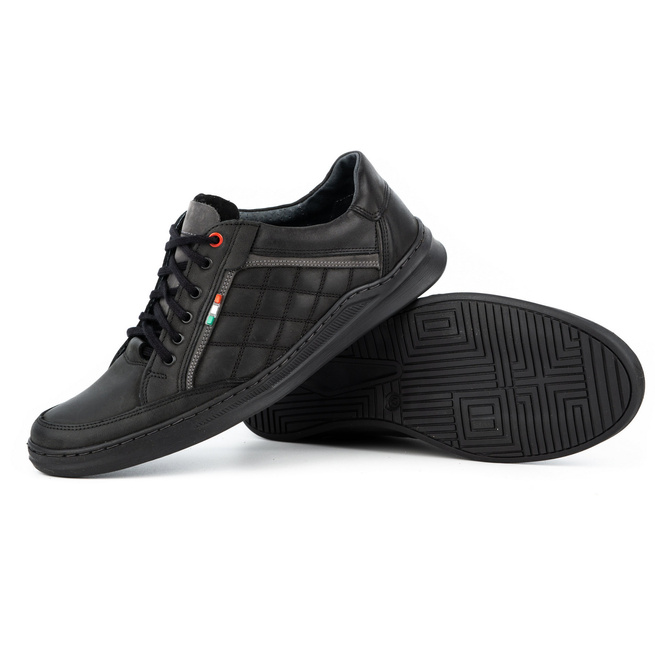 Pánská kožená obuv 297GT černá