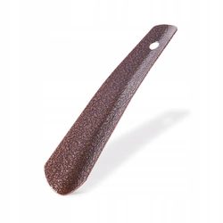 Mała Klasyczna Metalowa łyżka do butów krótka 17,5cm stara miedź