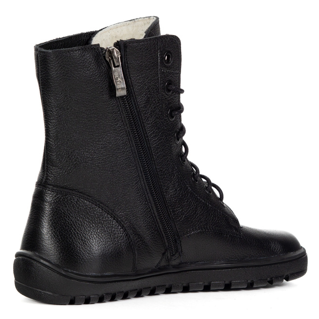 BAREFOOT dámské kožené boty 1799POL černá tvář