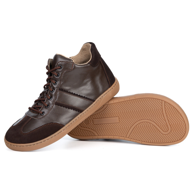 WASAK 0802W hnědá barefoot minimalistická kožená obuv