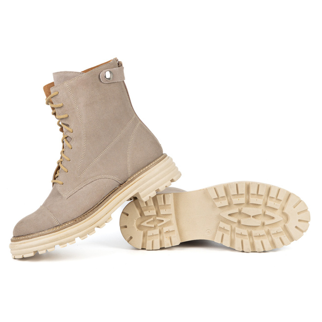 Olivier Blake – kobiece workery z naturalnej skóry, całoroczne premium zamszowe