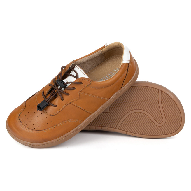 BUTY DAMSKIE BAREFOOT SKÓRA MINIMALISTYCZNE SZEROKIE ARIA brązowe 103MP