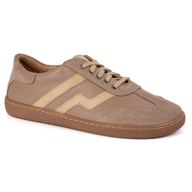Buty barefoot damskie skórzane Olivier Eliza ciemny beż