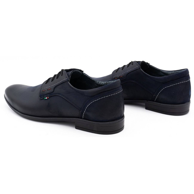 Pánská kožená obuv Olivier 305GT navy blue