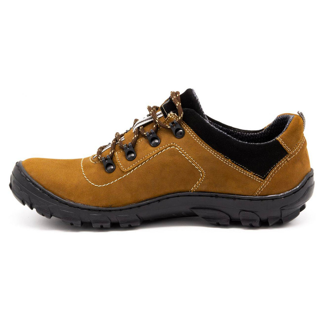 Buty męskie trekkingowe rude 7109 - Buty Olivier