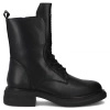 Dámské černé kožené elegantní boty DBT7246 BK Filippo