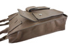 Torba shopper bag do pracy - Beżowa ciemna