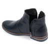 Pánské zateplené zimní kožené boty 887K navy blue