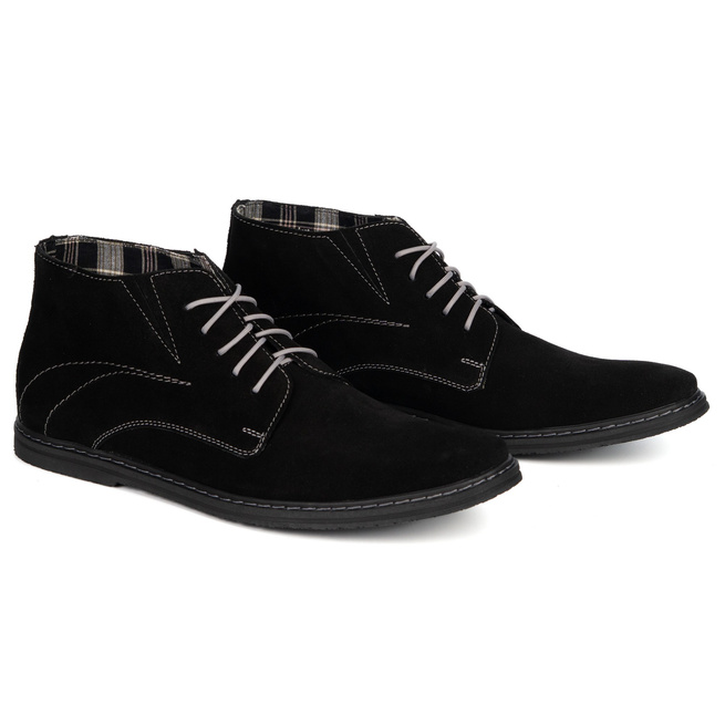 Buty męskie sztyblety sznurowane 307lu czarne