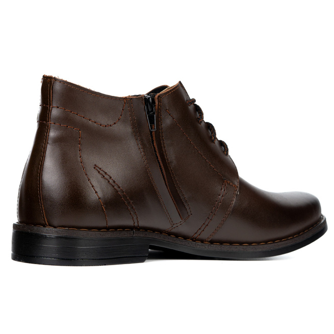 Klasyczne męskie trzewiki skórzane Olivier 337LU – model za kostkę