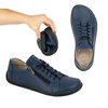 Dámské kožené minimalistické boty barefoot 1242 navy blue
