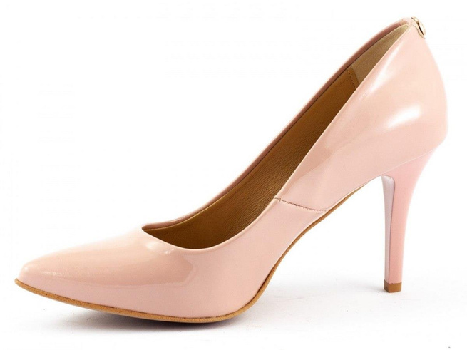 Dámské jehlové boty 2333 pudrově růžové