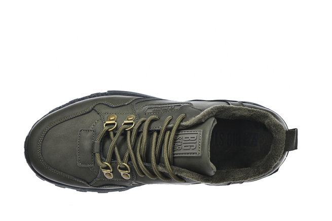Buty męskie ocieplane Big Star SS174413 zielone