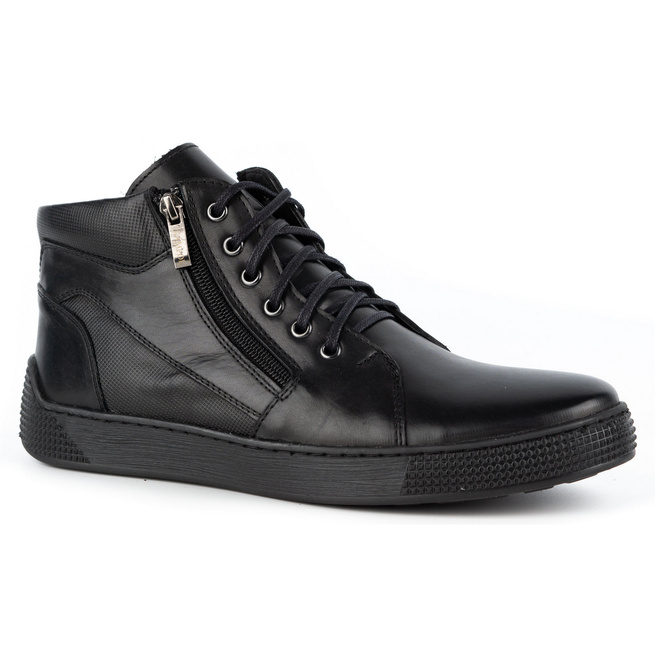 Pánské kožené tenisky 120SW černé