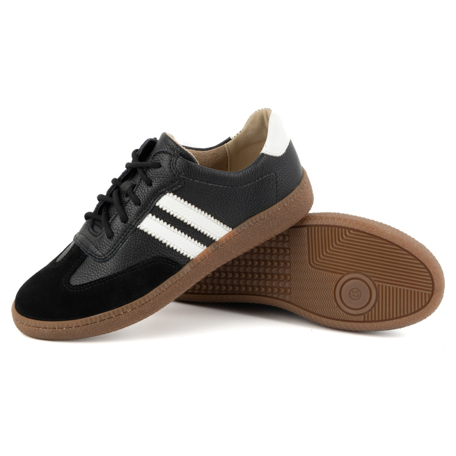 Dámské kožené polobotky STYLE 1259 černé