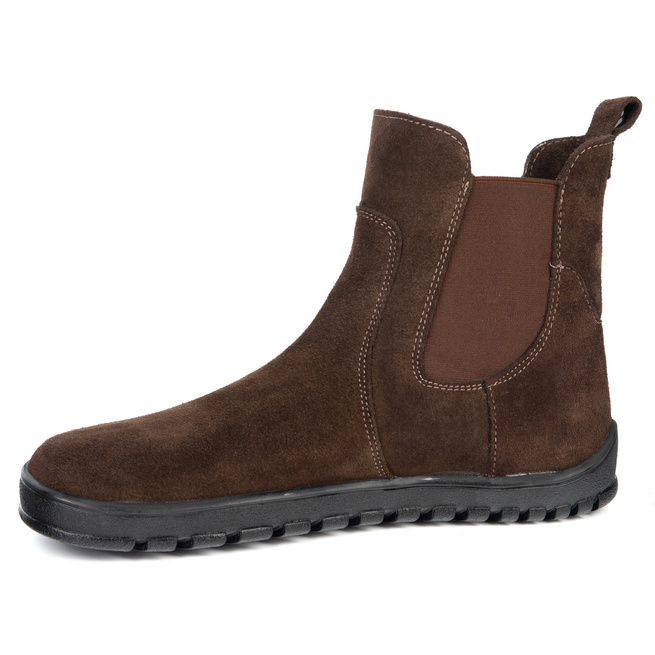 Barefoot damskie sztyblety buty zimowe Olivier 1797POL brązowe