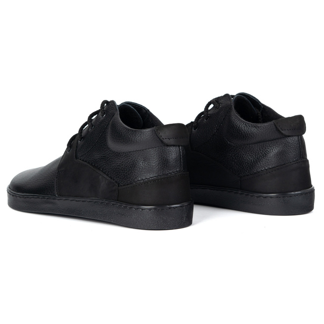 Pánské barefoot zateplené kožené boty Olivier 116KZ black