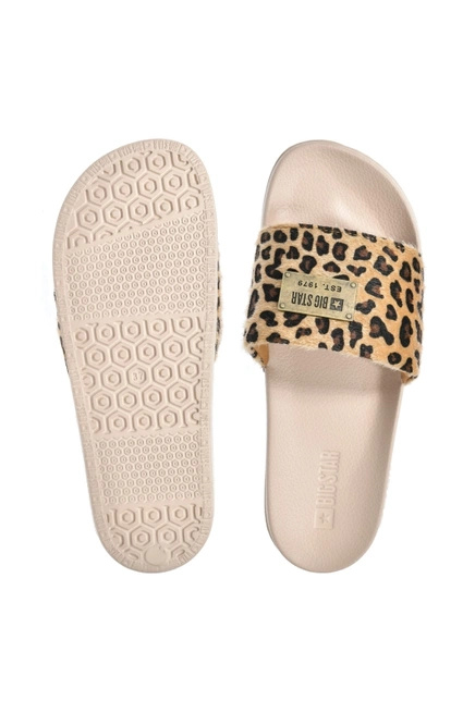 Klapki damskie Big Star SS274715 leopard