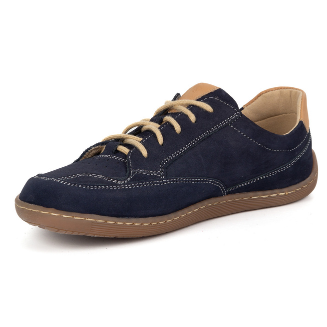 BAREFOOT Dámské minimalistické kožené tenisky OLIVIER 1282 navy blue