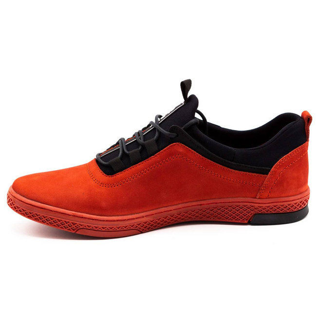 Pánské kožené boty K24 red nubuck