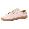 Aura: Różowe Damskie Barefoot Sneakersy Skórzane | Modne Buty Minimalistyczne, Zerowy Drop