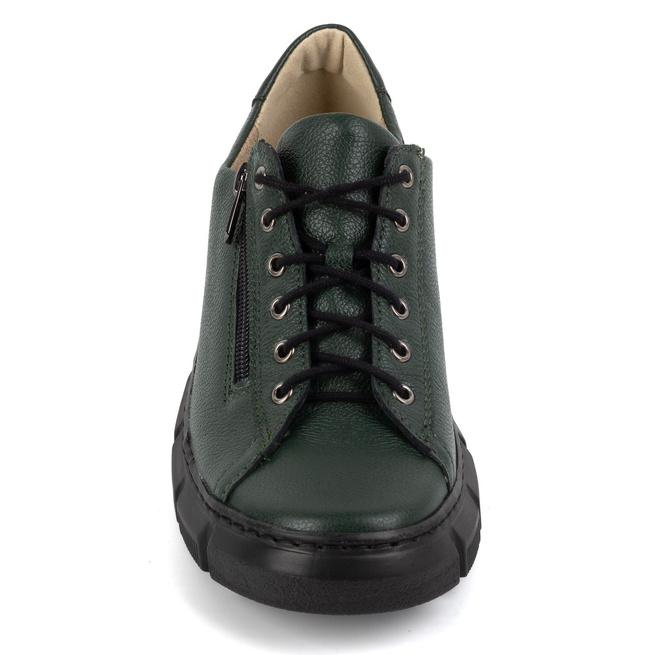 Dámské kožené polobotky 1223 zelené