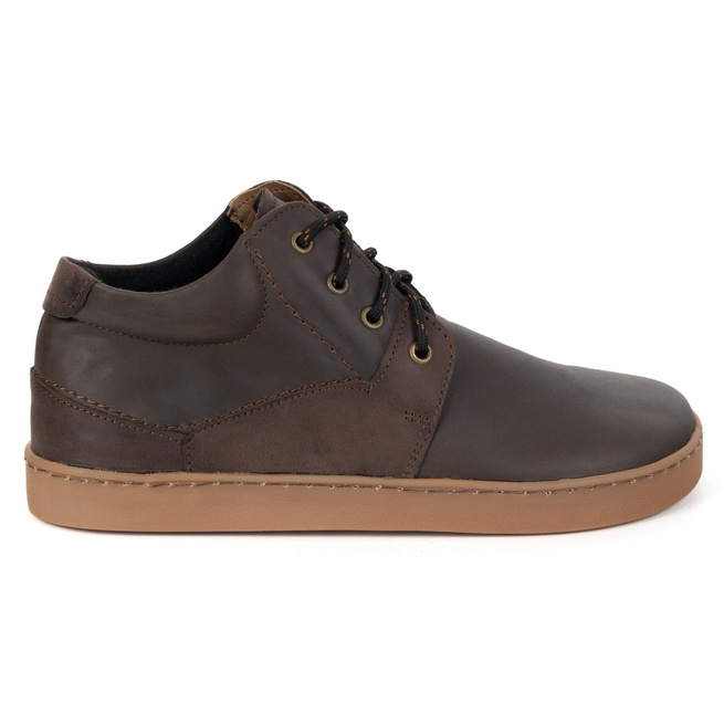 Pánské barefoot zateplené kožené boty Olivier 116KZ brown