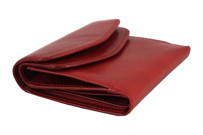 Barberini's portfel ze skóry naturalnej - Granatowy