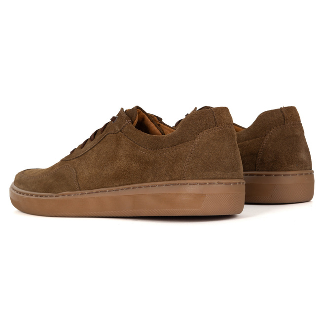 Buty męskie KOMODO 918K skórzane casual zamszowe brązowe