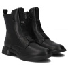 Dámské černé kožené elegantní boty DBT7246 BK Filippo