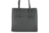 Módní velká městská kabelka A4 - šedá tmavá