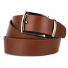Pánský kožený pásek ke kalhotám model 6.35 hnědý