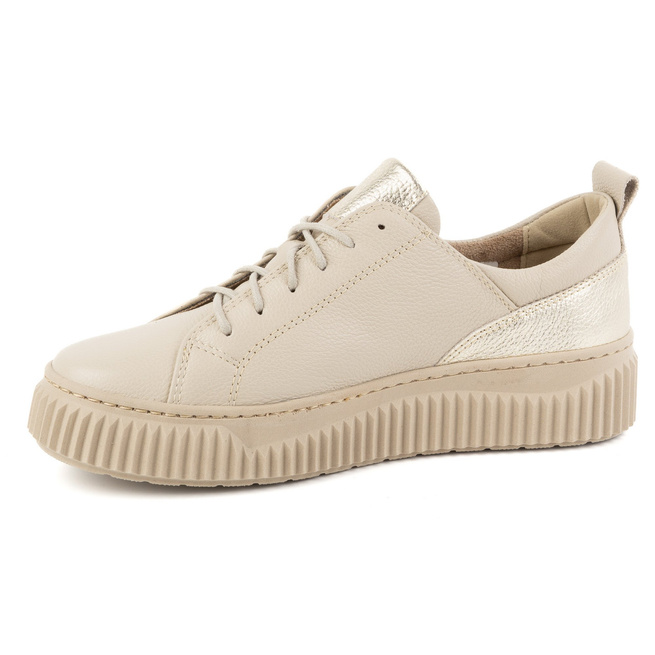 Dámská kožená obuv STYLE 1230 béžové tenisky