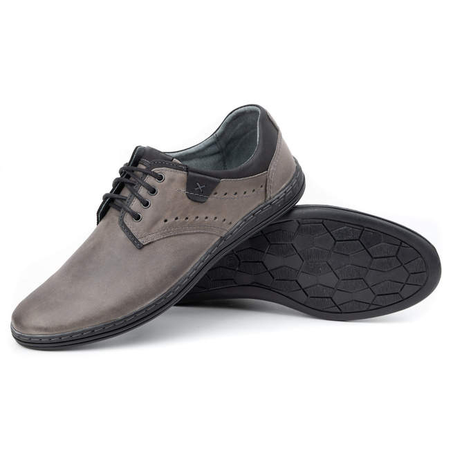 Buty męskie casual 402 szare
