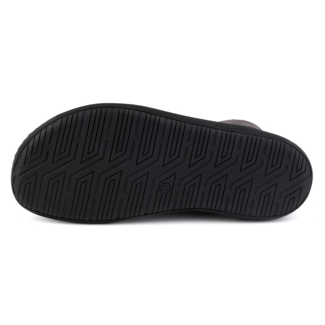 Dámské minimalistické kožené zimní boty barefoot 1262 black