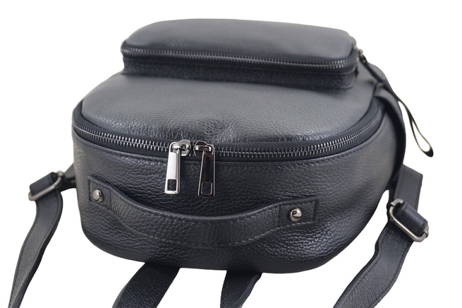 Elegantní klasický kožený batoh Black