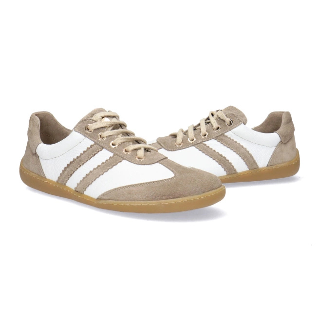 Pollonus Barefoot dámská kožená obuv 5-1774-003 Cappucino+ White