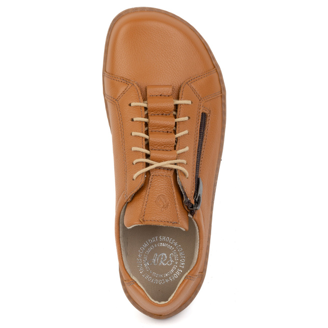 Dámské barefoot kožené minimalistické boty 1242 red