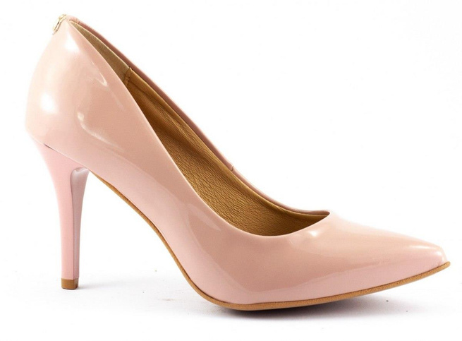 Dámské jehlové boty 2333 pudrově růžové