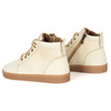 Buty damskie zimowe barefoot skórzane Z-B04 ecru