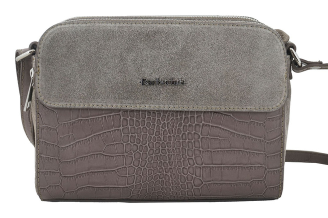 Stylová tříkomorová crossbody kabelka - Béžová tmavá