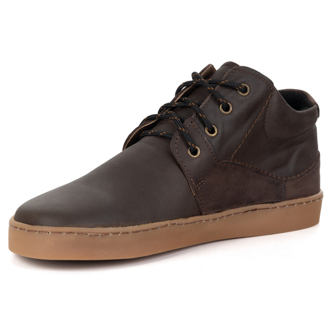 Pánské barefoot zateplené kožené boty Olivier 116KZ brown