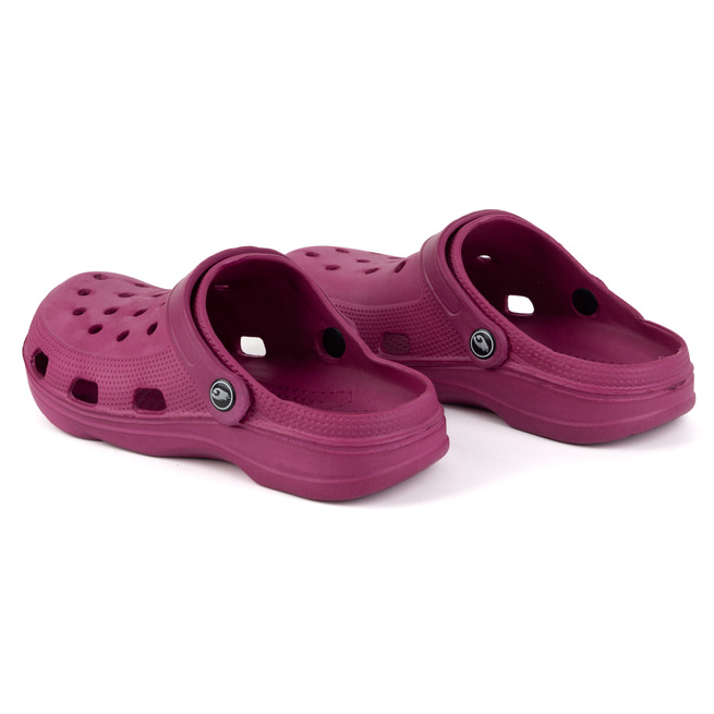 Pantofle lehké pěnové dřeváky do bazénu fuchsiová