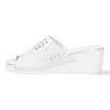 Pollonus dámské kožené prolamované žabky white+perforation5-1400-005